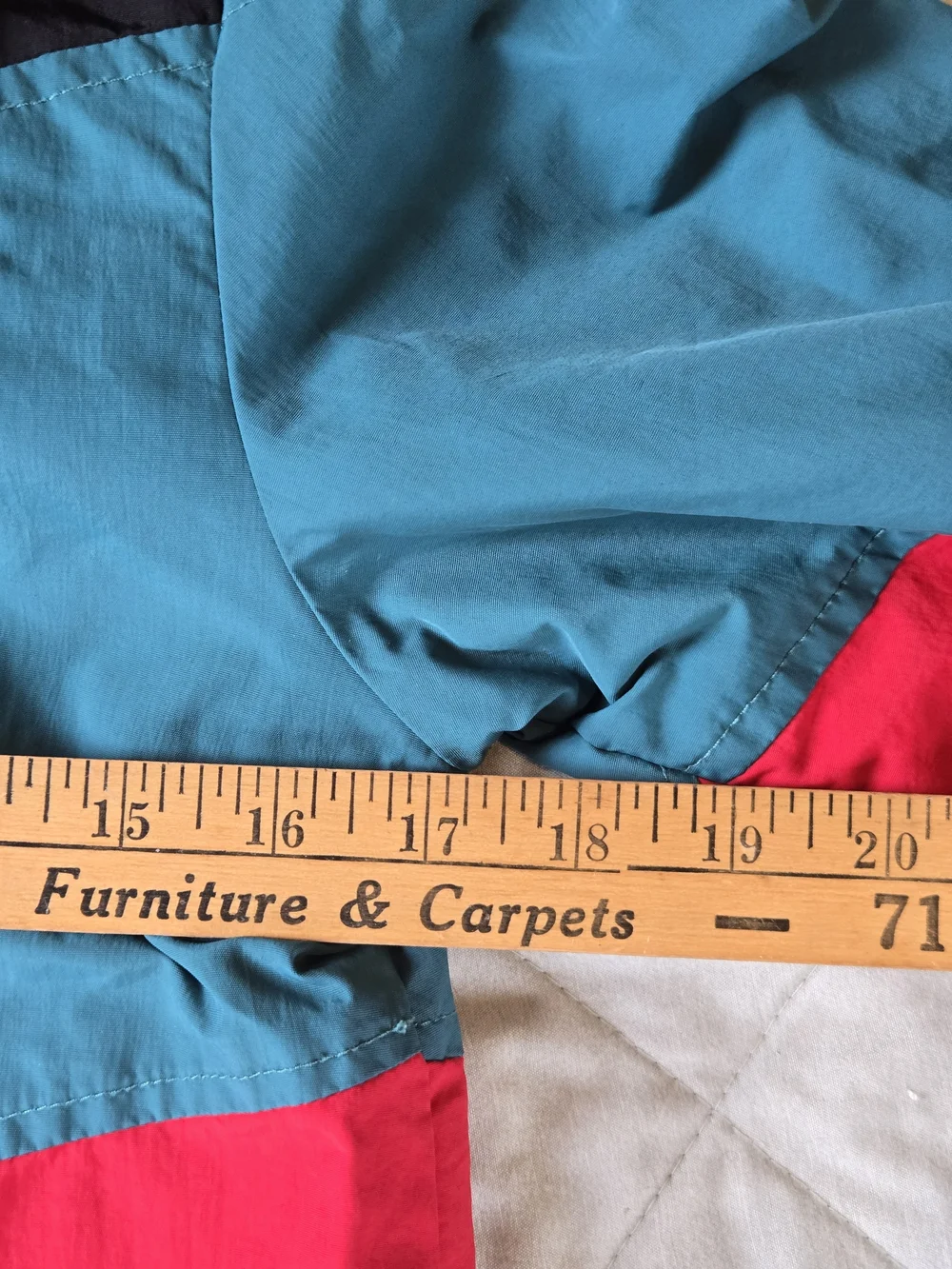 art class Colorblock Hooded Rain Jacket - Teal, Black & Pink